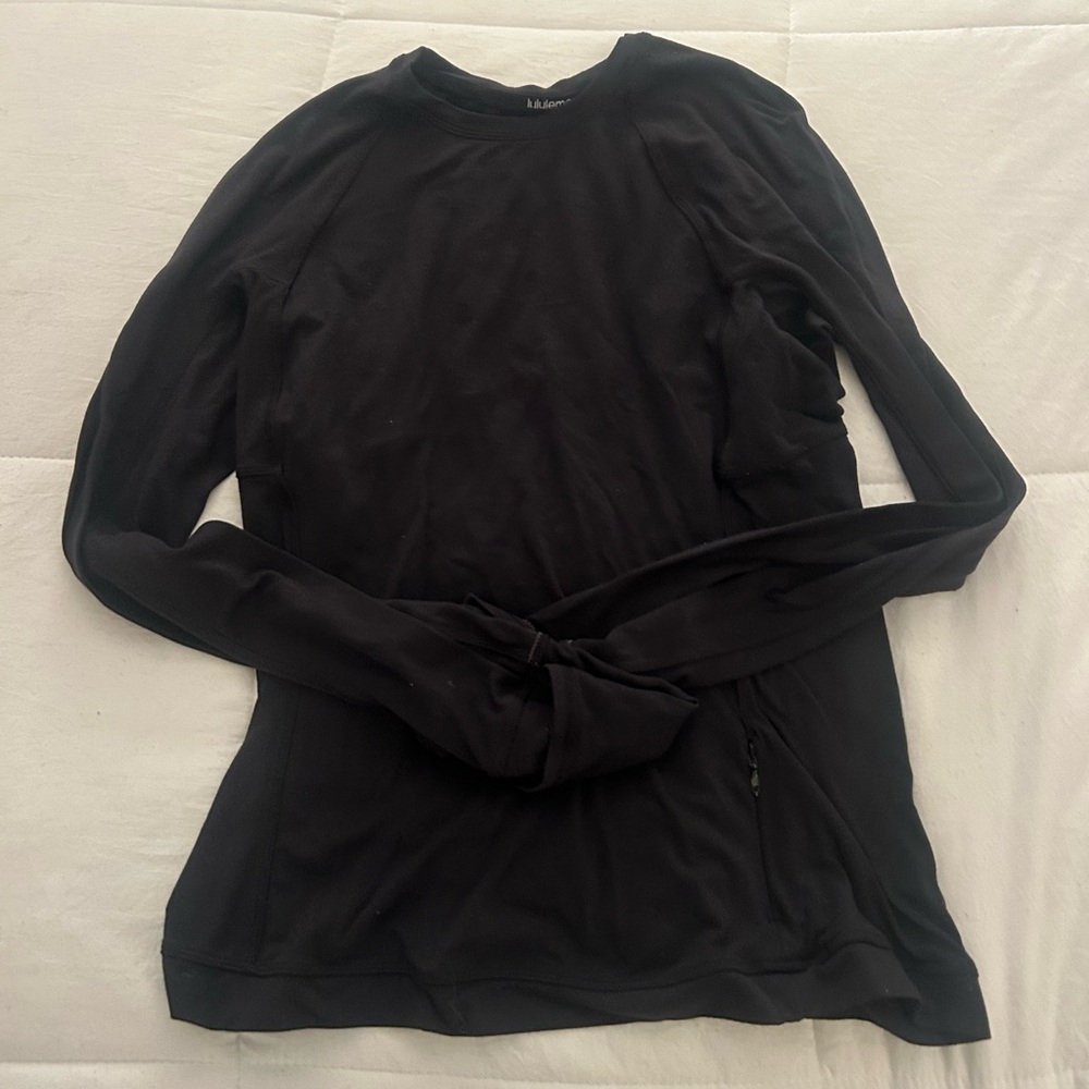 Black lululemon long sleeve top